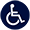 Accessible bike bay icon